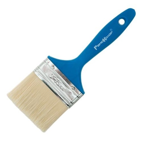 (*)Ормис Кисть флейцевая 3" пластик. ручка Гамма Аква (01-7-430) фото 1