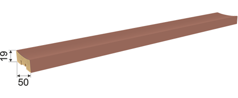 *Интерьерная рейка МДФ Stella Планкен De Luxe Mauve 16*60*2700 (уп 6шт) фото 2