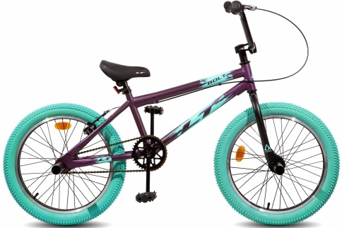 Велосипед 20" LTBIKE BOLT, сталь, рама 11", ВМХ, баклажан Б20004 фото 1