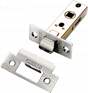 Защелка межкомнатная PUERTO L 3-45 SN никель матовый фото 1