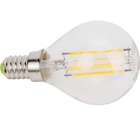 ОНЛАЙТ Лампа светодиодная филаментная OLL-F-G45-12-230-2700K-E27 (80884) фото 1