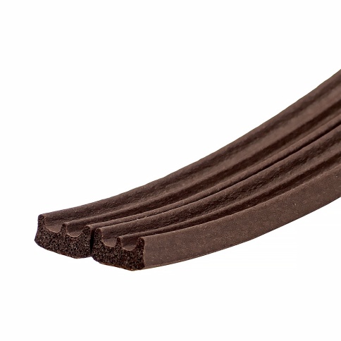 Уплотнитель Е-профиль коричневый фото 1