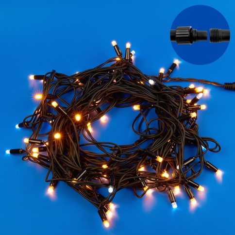 Гирлянда LED ULD-S1000-120/TBK WARM WHITE IP67 10м 120диод. с эф.мерцания Uniel UL-00009936 фото 1
