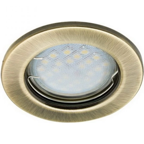 Точечный светильник Ecola DL92 Черненая бронза выпуклый фото 1