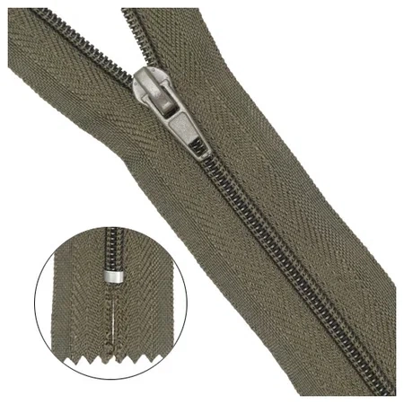 Молния брючная Т4/20см,хакки фото 1