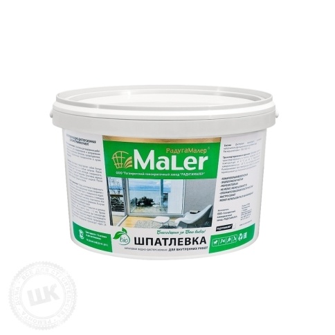 РАДУГАМАЛЕР Шпатлевка акриловая для внутренних работ 1,5кг. фото 1