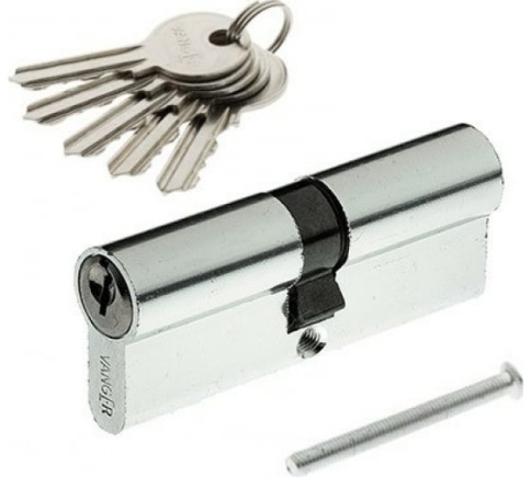 Цилиндровый мех-м Vanger  EL-80-NI(хром) фото 1