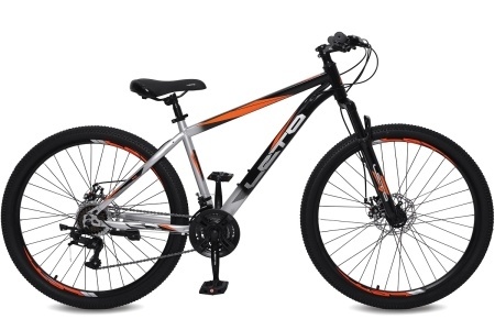 Велосипед 27,5" LETO FOX, сталь, рама 17", 21-ск, черный/серебристый С27002 фото 1