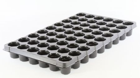 Кассета 54 ячеек 80мл круглая черная фото 1