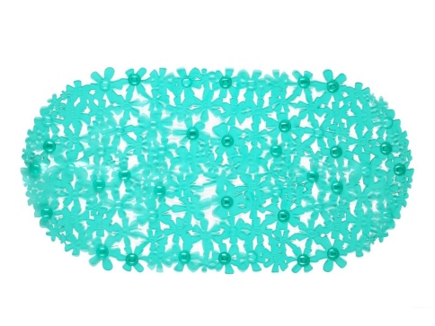 Коврик SPA Цветы для в/к 66х35 (зеленый) фото 1