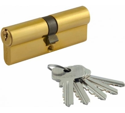 Цилиндровый механизм STD Z Л-90 (золото) (45-45) фото 1
