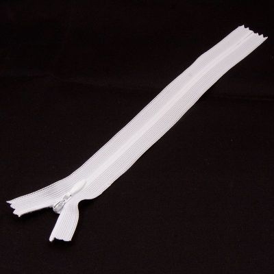 Молния потайная  55см белый S-501 фото 1