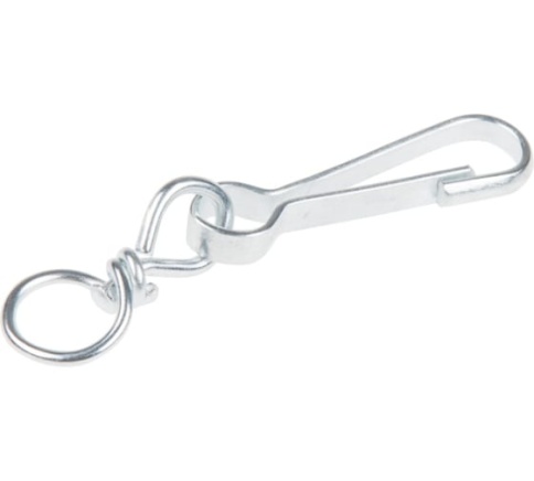 Карабин тип А с вертлюгом 60мм фото 1