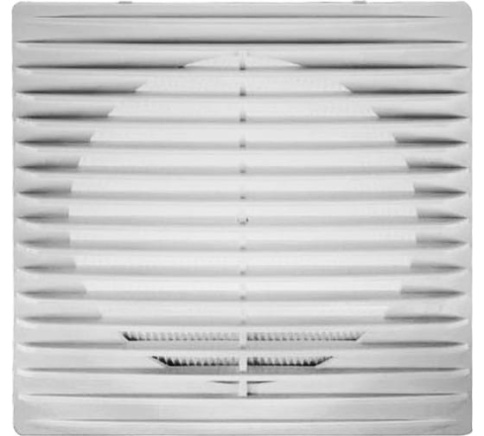 Решетка пластмассовая прямоточная с сеткой, без рамки 1724Г фото 1