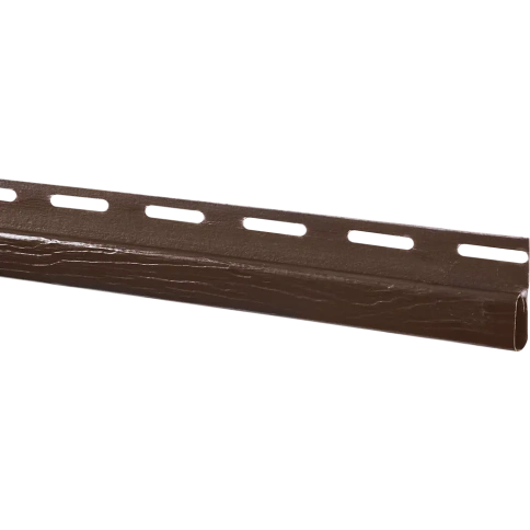Планка финишная коричневая (3м) фото 1