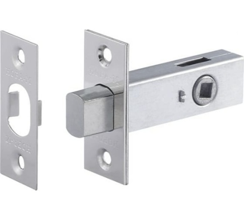 Задвижка дверная З-45 (хром) фото 1