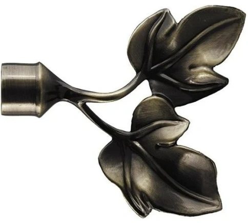 Наконечник 16мм Листочки Золото антик фото 1