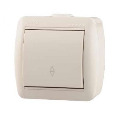 (!) Lezard Выключатель о/у проходной белый Ната 710-0200-105 фото 1