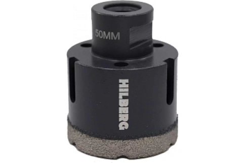 Коронка алмазная 50 мм Hilberg Super Hard М14 НН650 фото 1