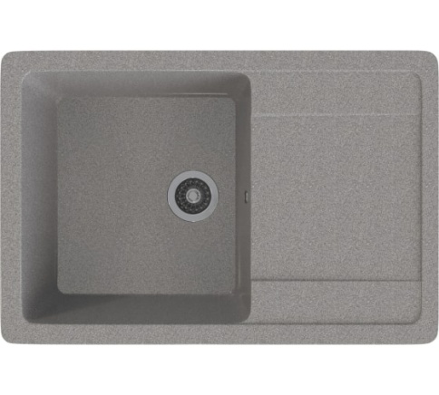 Мойка ML-GMS15 с крылом, темно-серый (309), 640х505х185мм фото 1