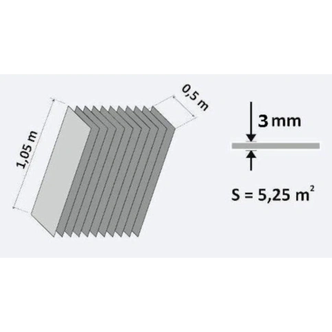 Подложка-лист SOLID 3мм. /1,0 х 0,5м/ 5 кв.м.уп. фото 1