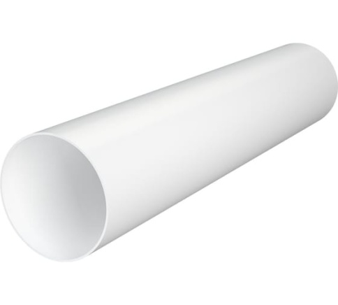 Воздуховод круглый ПВХ D100, 0,5м 10ВП фото 1