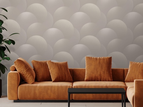 *Обои VICTORIA STENOVA 285401 Аполло светло беж круги 1,06*10 фото 2