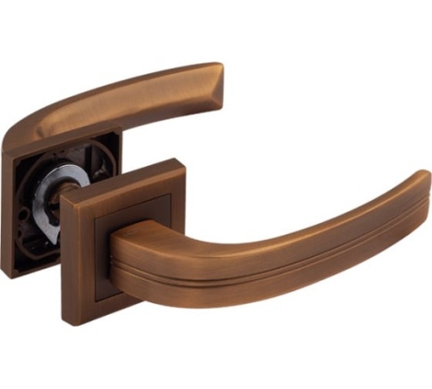 Ручка дверная AL 106К AL мат. кофе фото 1