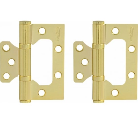 Петля накладная унив. 800-3" (лат. покр.) без колп. (75х63х2,5) фото 1