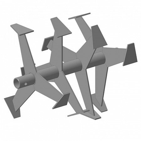 Фреза лепестковая FORZA вал 30 мм 390/355 мм 4 ряда, втулка 85 мм., с двух сторон фото 1