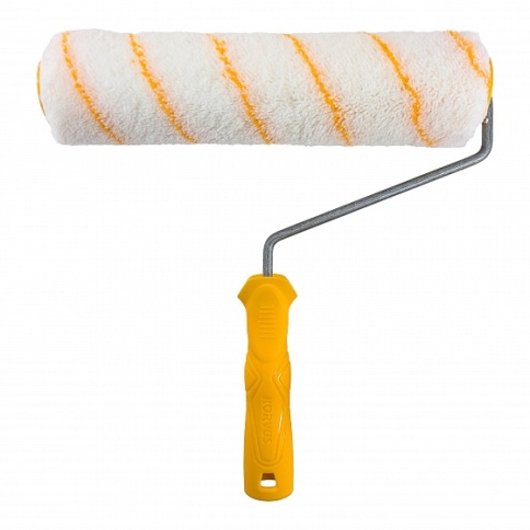 Лакра Валик с ручкой полиакрил 12/250/40мм, желт. нить D6мм (0206135) фото 1