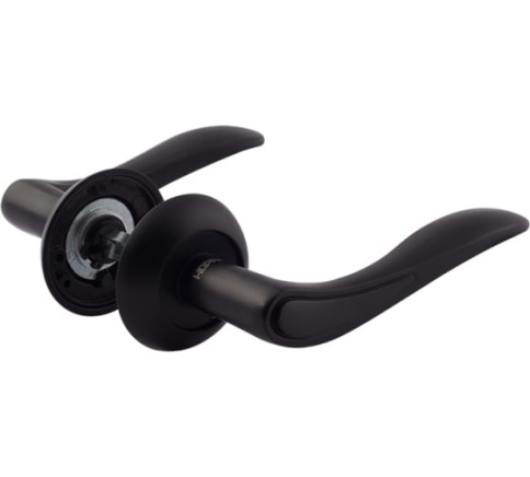 Ручка дверная AL 105A AL черный фото 1