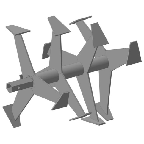 Фреза лепестковая FORZA вал S32 мм 390/355 мм 4 ряда, втулка 115 мм. фото 1