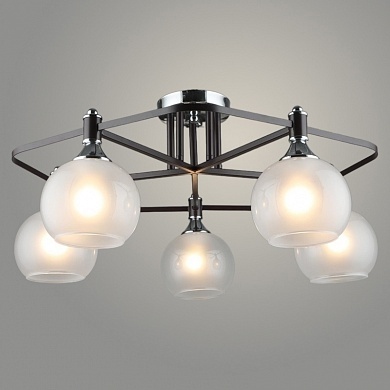 Люстра А4214/5 COFFEE+CH кофе/хром фото 1