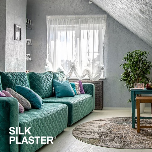 Декоративное покрытие Breeze серебро В02 фото 2