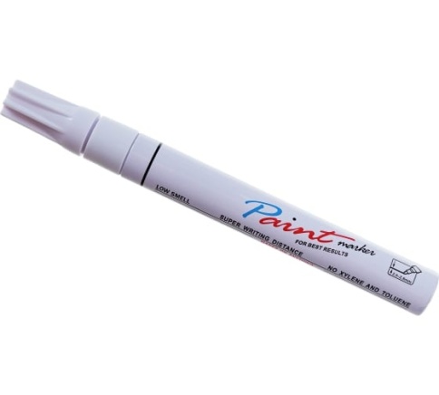 Маркер строительный белый 143-0012 фото 1