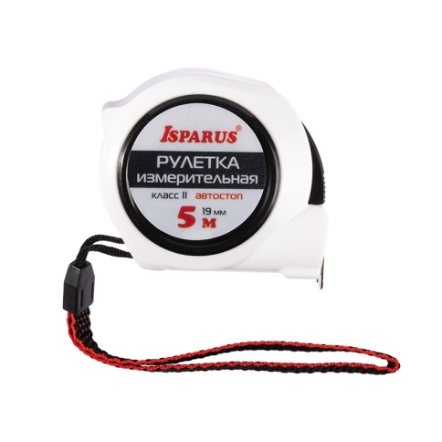 Рулетка измерительная 5мх19мм с автостопом ISPARUS фото 1