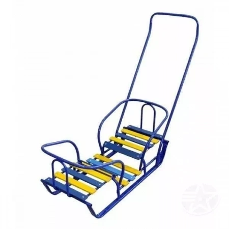 Санки Двойняшки дет. Умка и Тимка Синие фото 1