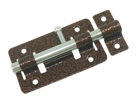 Задвижка ЗД-01 пол.медь круглый ригель  фото 1