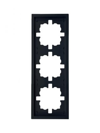 Lezard Рамка 3-х-мест горизонтальная черн.бархат ZIMA 704-4200-148 фото 1