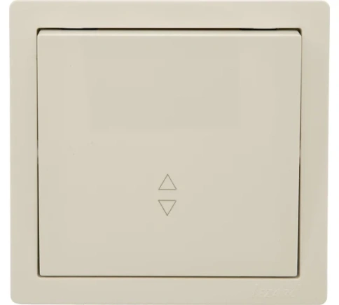 Lezard Выключатель о/у 1кл проходной крем LETO 752-0300-105 фото 1