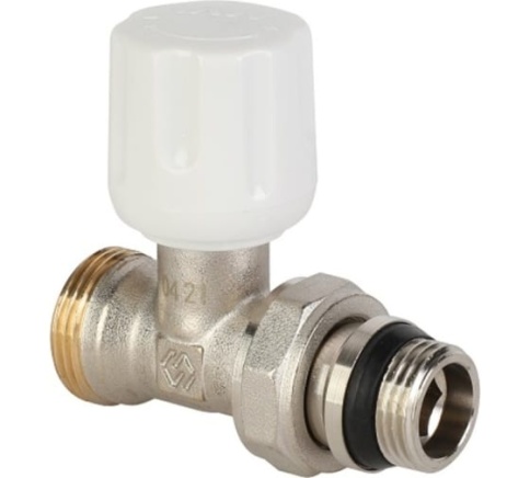 Вентель для радиатора прямой ручной рег. 1/2" фото 1