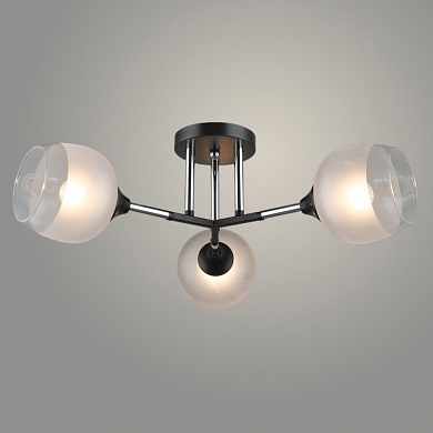 Люстра K2138/3 BK+CR черный/хром E27 фото 1