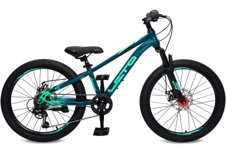 Велосипед 22" LETO DRAGON, сталь, рама 11", 6-ск, синий С22005 фото 1