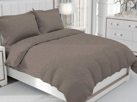 Ткань Бязь пост.белье 120 Миледи люкс 220см рис.70981/2 вар.хлопок пл125г/м2 коричневый фото 1