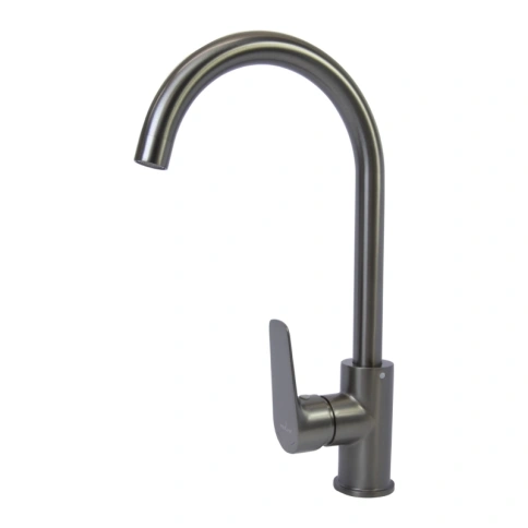 Смеситель для кухни 35к MIXLINE ML14-032GR Графит высокий излив фото 1