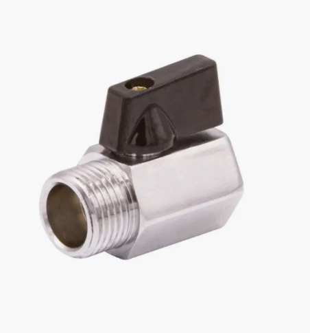 Кран мини шаровый 1/2" вн/нар фото 1