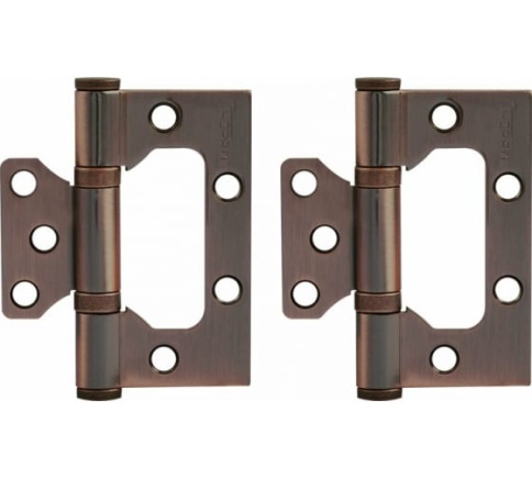 Петля накладная унив. 800-3" (мед. покр.) без колп. (75х63х2,5) фото 1