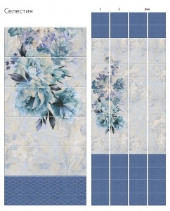 Панели ПВХ Unigue 2,7х0,25х8 Селестия фон (12) фото 1