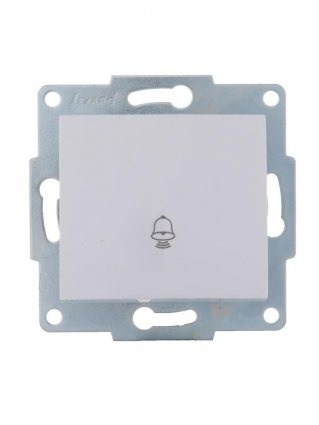 Lezard Механизм кнопки звонка с/у 1кл белый KARINA 707-0288-103 фото 1